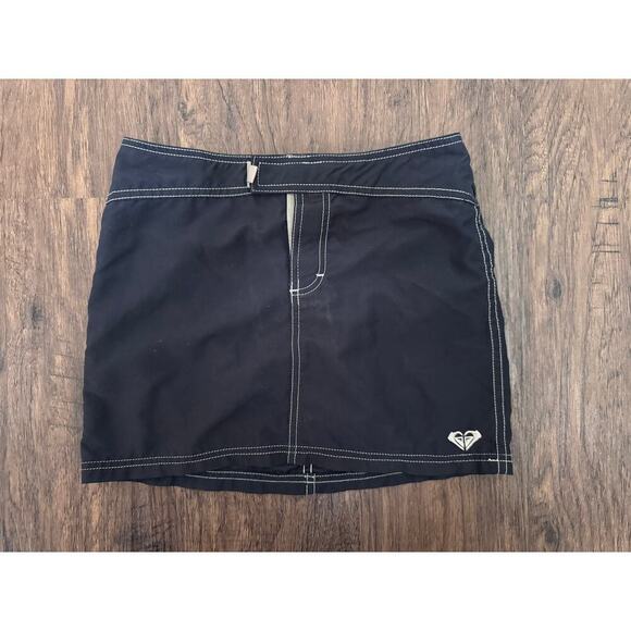 Vintage Y2K Roxy Black Mini Skirt Womens - Picture 1 of 3